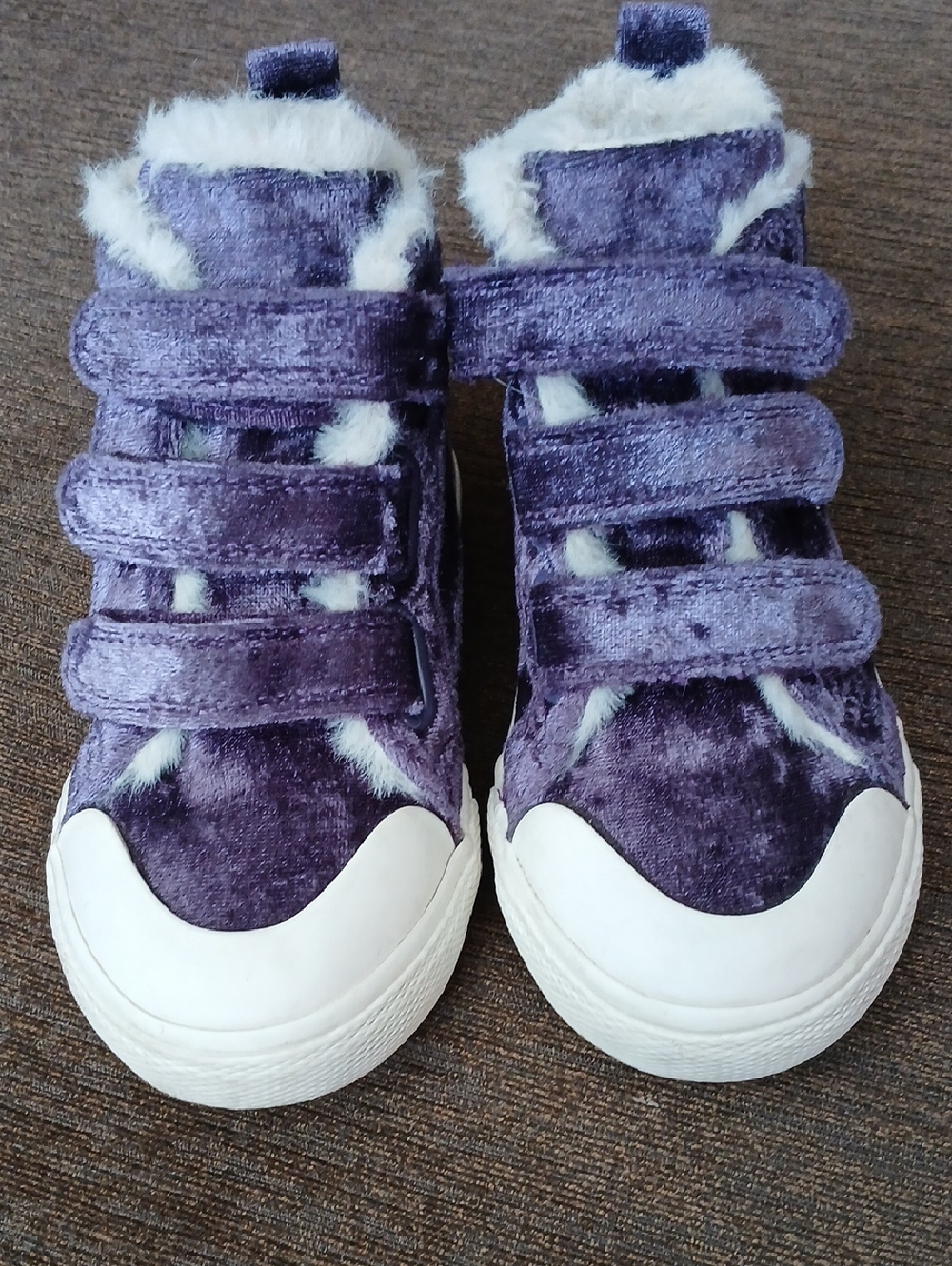 Cat & Jack Toddler Purple Velvet High Top Sneakers